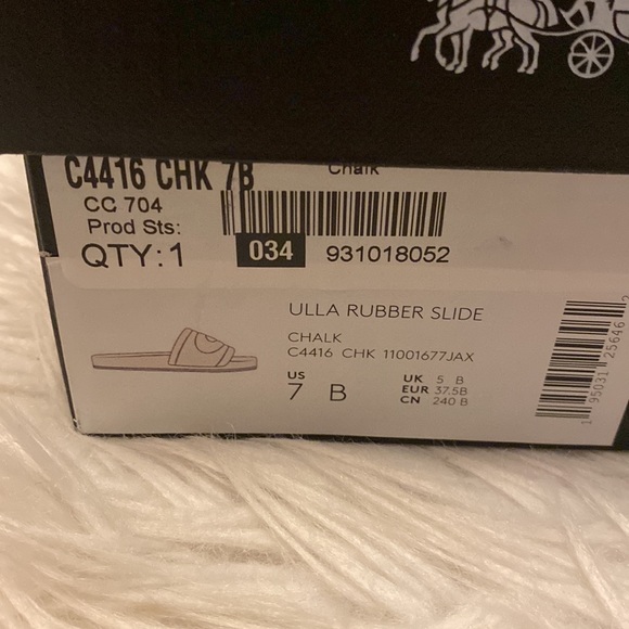 NIB Coach Ulla padded pool slide Sz 7 - Picture 8 of 9